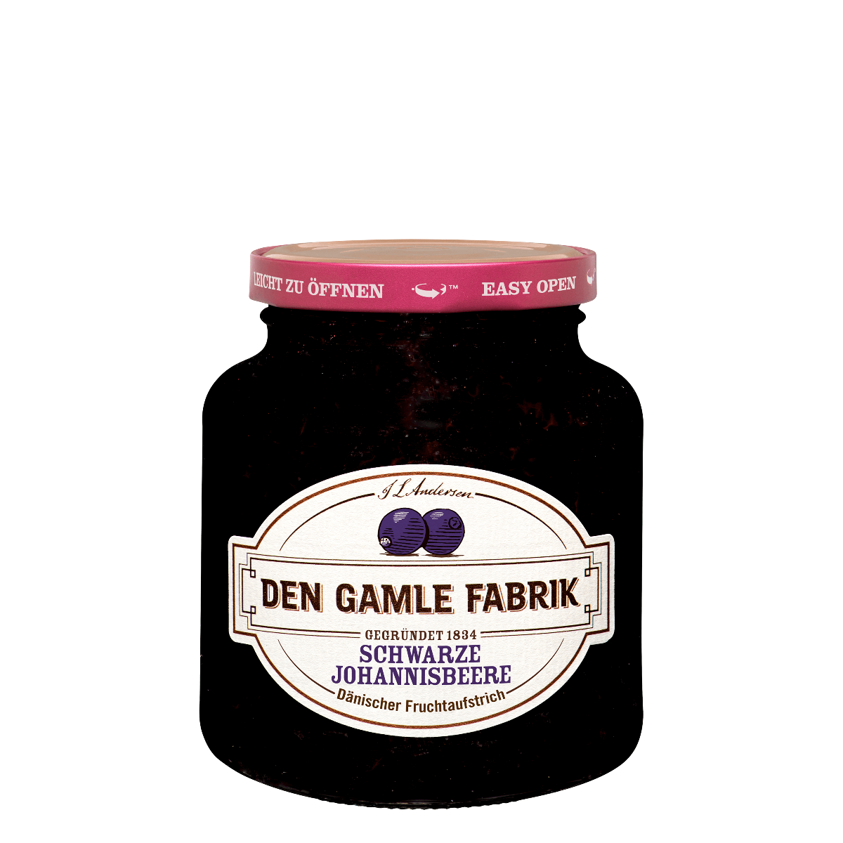 Den Gamle Fabrik »Fruchtaufstrich Schwarze Johannisbeere«