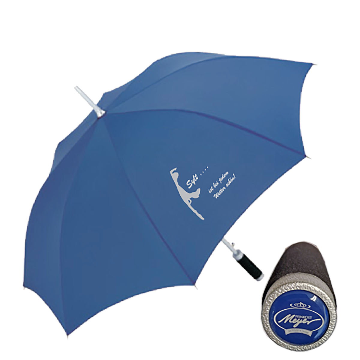 Regen-Schirm »Edition Feinkost Meyer« Blau